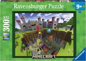 Ravensburger Minecraft: Cutaway Jigsaw Puzzle – 300 Durable XXL Pieces for Kids | Unique Minecraft Exploration | Ideal for Ages 8-10 | Educational and Fun | FSC Certified