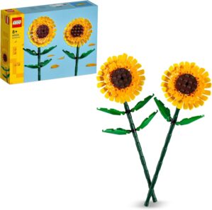 LEGO Sunflowers – Building Toy for Kids, Girls & Boys Ages 8+ – Artificial Sunflowers for Home Decor & Display – Stocking Stuffer and Gift Idea for Christmas – 40524
