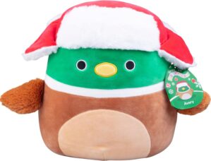 Squishmallows 10-Inch Avery The Christmas Mallard – Official Jazwares Plush – Collectible Soft & Squishy Stuffed Animal Toy – Gift for Kids, Girls, Boys