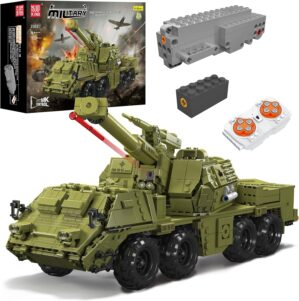 Mould King 20031 Military Tank Model Building Sets, Dana Self-Propelled Howitzer Tank Toy to Build, Military Toys for Adults and Kids, 1923 Pieces