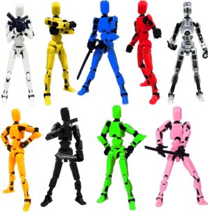 2024 New Titan 13 Action Figure, Multi-Jointed Movable Robot Action Figure, 3D Printed Action Figure Nova 13 Action Figure, 13 Action Figures Desktop Decorations for Kids Adult (9pcs)