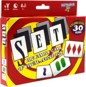 SET Enterprises SET – The Family Card Game of Visual Perception – Race to Find The Matches, For Ages 8+,81 Cards, Rules included