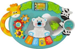 Kiddieland: Activity Center: Jungle Joy – Music & Animal Themed Interactive Toy, Activities & Gears, Piano Keys, Finger Exercises, Toddlers Ages 1 +