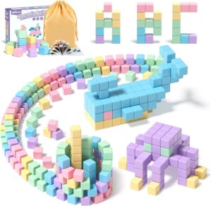 32pcs Magnetic Blocks Building Cubes for Toddlers | Classroom Must Haves Creative Learning Kids Toys | Preschool Montessori Sensory Autism Magnet Toys for Boys and Girls Ages 3 4 5 6