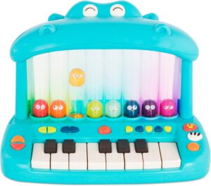 B. toys- Hippo Pop- Musical Toy Keyboard – Play Piano – Songs, Sounds & Lights – Musical Instrument for Toddlers, Kids – 12 Months +