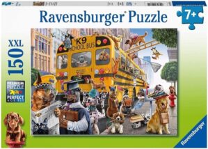 Ravensburger Pet School Pals 150-Piece Puzzle | Unique Kid-Friendly Design Construction | Perfect Family Fun | Enhances Creativity and Concentration