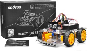 OSOYOO Robot Car Starter Kit for R3 | STEM Remote Controlled Educational Motorized Robotics for Building Programming Learning How to Code | IOT Mechanical DIY Coding for Teens Adults