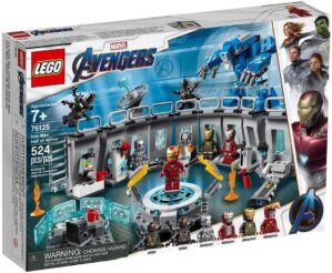 LEGO Marvel Avengers Iron Man Hall of Armor 76125 Building Kit, Tony Stark Iron Man Suit Action Figures (524 Pieces)