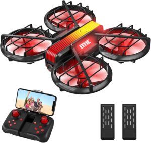 Mini Drone with Camera for Kids Adults,Cool Toys Gifts for Boys Girls Teenagers,FPV Skyquad Drone Small Hobby RC Quadcopter with Headless Mode,360° Flip and Propeller Full Protect for Beginners