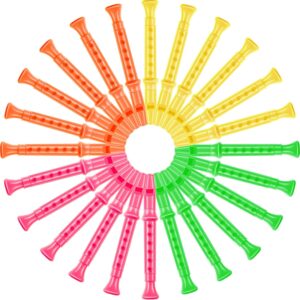 48 Pcs 6 Hole Plastic Recorders, Recorder Instrument for Kids Recorder Musical Recorder Flute Musical Instruments Toy for Music Party Favors Supplies Beginners Gifts School Performance, Mixed Color