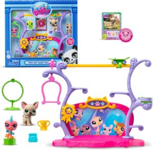 Littlest Pet Shop, Pets Got Talent Play Set – Gen 7, Pets #67 & #66, Authentic LPS Bobble Head Figure, Collectible Imagination Toy Animal, Kidults, Girls, Boys, Kids, Tweens Ages 4+