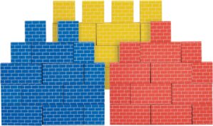 Bankers Box at Play Cardboard Building Blocks, 40 Pack, Large and Medium Montessori Toy Blocks for Kids and Families