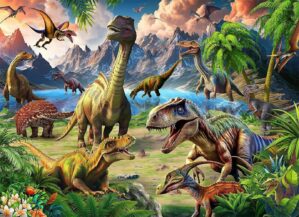 Puzzles for Kids Ages 4-8 100 Piece Puzzles for Kids, Dinosaur World 100 Piece Puzzles Children Learning Educational Toys Gifts Gifts Girls Age 4-6, 6-8, 8-10 Years Old (15 “X 10”)…