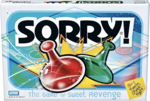 Hasbro Gaming Sorry! Family Board Games for Kids and Adults, 2 to 4 Players, Ages 6 and Up (Amazon Exclusive)