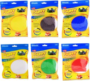 BAZIC Air Dry Clay 6 Color 12 oz, Light Modeling Dough Art Craft Slime, Non Toxic Gift for Artist Kids Toddler Boys Girls, 6-Pack