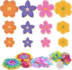 MuseLuxe Art & Craft Activity for Kids – Flower Bouquet Poking Art Craft Kits for Kids Activities,Fabric Art Frenzy,Puncture Painting DIY Gifts for Girls & Boys Ages 4, 5,6,7,8,9,10-12