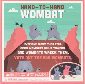 Exploding Kittens Hand to Hand Wombat Card Game Fun Family Card Games for Adults Teens & Kids – Fun Party Games, 3-6 Players