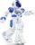 Ruko 6088 Programmable Robot with APP Control, Remote Control, Gesture Sensing Control, Rechargeable Robots Toys for Boys and Girls, Interactive Emoji LED Eyes, QA Games for 3 4 5 6 Years Kids, Blue