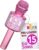 Move2Play, Kids Karaoke Microphone | Includes Bluetooth & Pre-Loaded Songs | Girls Toy for 2, 3, 4, 5+ Girls & Boys