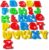 Alphabet Dough Cutter Kit with 26 Capital Letters Play Dough Clay Dough Tools -Assorted Colors (Alphabet)