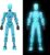 MerryXD Titan 13 Action Figure,Assembly Completed Dummy 13 Action Figure Lucky 13 Action Figure T13 Action Figure 3D Printed Multi-Jointed Movable, Nova 13 Action Figure Toy Grow in The Dark Blue