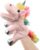 Hopearl Plush Unicorn Hand Puppet with Open Movable Mouth for Imaginative Play, Role Play, Interactive Toy for Storytelling Teaching Puppet Theater, Birthday Gifts for Kids Girls, Pink, 12”