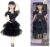 11.5”Addams Family Doll, Black Dress Christmas Dolls, Black High Heels, and Black Hair, Birthday Gifts for Kids Girls Fans (A1)