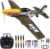 RC Plane for Adults and Kids, 4 Channel Remote Control Airplane with Aileron, Aerobatic P51 Mustang Fighter with 3 Modes Stabilization System for Beginners Learning to Fly