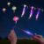 25 Sets LED Flying Set, 25 Slingshot+25 Glow Helicopter-50 Pcs, Flying Toy Outdoor Toys Glow in The Dark Party Supplies Party Favors for Kids 8-12,4-8