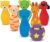 Melissa & Doug K’s Kids Bowling Friends Play Set and Game With 6 Pins and Convenient Carrying Case