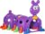 Qaba Caterpillar Climbing Tunnel for Kids Climb-N-Crawl Toy Indoor & Outdoor Toddler Play Structure for 3-6 Years Old, Purple