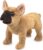 Folkmanis French Bulldog Hand Puppet Plush, Light Brown/Dark Brown, 1 EA