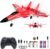 Su-27 RC Airplane,2.4GHz 2 Channel Remote Control Plane with Gyro Night Lights and 2 Batteries, Easy to Fly for Adults, Beginners and Kids Toy