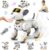 VATOS Remote Control Robot Dog Toy for Kids – Interactive Touch & Follow 17 Functions Robot Dog Pet, Programmable Smart Walking Puppy Intelligent Dancing Dog Robot Toys for Girls 3-12 Gifts (Gold)