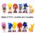 Sonic Action Figures,Sonic Toys,2.38 inches Tall Sonic Toys The Hedgehog Toys,Perfect Kids Gifts (Pack of 6)