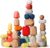 36 PCS Wooden Building Blocks Sorting Stacking Rocks Montessori Sensory Toys Balancing Stones Preschool Learning Educational Stacking Stones for Toddlers 3 4 5 6 Birthday Gifts for Kids