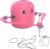 Drawing Robot for Kids,Interactive Learning Toys with 100 Drawing Cards, Voice Interaction Early Education Painting Robot (Pink)