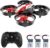 Holy Stone Mini Drone for Kids and Beginners RC Nano Quadcopter Indoor Small Helicopter Plane with Auto Hovering, 3D Flips, Headless Mode and 3 Batteries, Great Gift Toy for Boys and Girls, Red