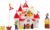 Super Mario Nintendo Deluxe Mushroom Kingdom Castle, Wall Display & Playset with (5) 2.5″ Articulated Action Figures (Exclusive Bowser Figure, Princess Peach, Mario, Luigi & Goomba)