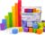 Foam Counting Blocks, 105 Pieces 1 Inch Soft Rainbow Math Counters Cubes, Math Manipulatives Preschool, Classroom Learning Supplies, Stacking Blocks for Kids Ages 3+