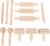 Kisangel 12pcs Wooden Dough Tools Clay Pattern Rolling Pin Set Dough Molding Shaping Tool for Toddler Kids Art Craft Activity Supplies