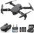 Drone with Dual Camera for Adults Kids, Foldable RC Quadcopter for Beginners, Toys Drone, 1080P FPV Video, 3 Batteries, Carrying Case, One Key Start, Headless Mode, Waypoints fly, 360° Flips