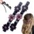 2Pcs Sparkling Crystal Stone Braided Hair Clips, 2024 New Crystal Stone Braided Hair Clips Women Hair Accessories for Styling Sectioning, Braided Hair Clips for Women (H)