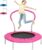 36 Inch Kids Trampoline: Mini Trampoline with Handle Indoor Outdoor Use, Toddler Small Fitness Rebounder