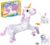 Unicorn Micro Mini Building Block Set for Adult, 3 in 1, Transforms from Unicorn to Dog to Rabbit, Unicorn Toys for Girls Age 8-12,14+, Christmas Birthday Easter Day Gift for Kids