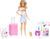 Barbie Doll & Accessories, Travel Set with Puppy and 10+ Pieces, Suitcase Opens & Closes, Malibu Doll with Blonde Hair