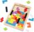 Coogam Wooden Blocks Puzzle Brain Teasers Toy Tangram Jigsaw Intelligence Colorful 3D Russian Blocks Game STEM Montessori Educational Gift for Kids (40 Pcs)