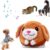 Interactive Dog Toys, Active Moving Pet Plush Toy, 2024 Squeaky Moving Dog Ball, Washable Cartoon Pig Sound Electronic Dog Toy, Shake Bounce Boredom Talking Toys for Dog Cats (Dog)