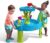 Step2 Summer Showers Splash Tower Water Table for Kids, Outdoor Kids Water Sensory Table, Ages 1.5+ Years Old, 8 Piece Water Toy Accessories, Blue & Green