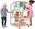 KidKraft So Stylish Mansion Wooden Mid-Century 360-Play Dollhouse with Wheeled Base and 42 Accessories, Gift for Ages 3+